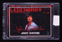 John Rambo 2024 Keepsake Edition Gemstone Legendary Laser Signatures Authentic Rambo III #15 #95/99 at PristineAuction.com