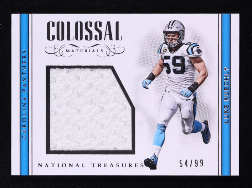 Luke Kuechly 2017 Panini National Treasures Colossal Materials #13 #54/99 at PristineAuction.com Luke Kuechly 2017 Panini National Treasures Colossal Materials #13 #54/99 at PristineAuction.com
