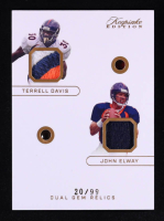 Terrell Davis / John Elway 2024 Keepsake Edition Gem Relic #371 #20/99 at PristineAuction.com