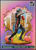 Michael Penix Jr. 2024 Panini Donruss Football Oversized Downtown Jumbo #14 RC at PristineAuction.com