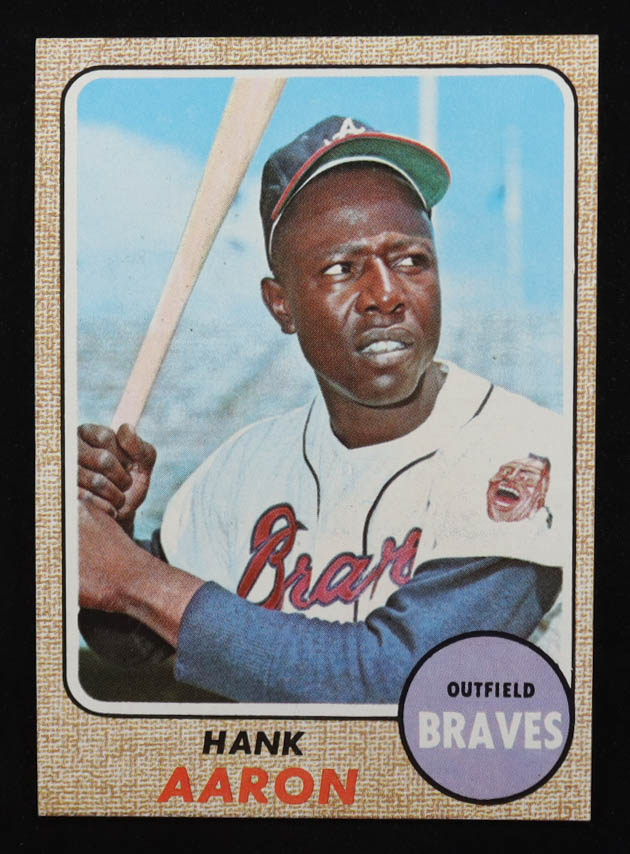 Hank Aaron 1968 Topps #110 at PristineAuction.com Hank Aaron 1968 Topps #110 at PristineAuction.com