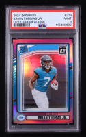 Brian Thomas Jr. 2024 Donruss Optic Preview RR Pink #313 RC (PSA 9) at PristineAuction.com