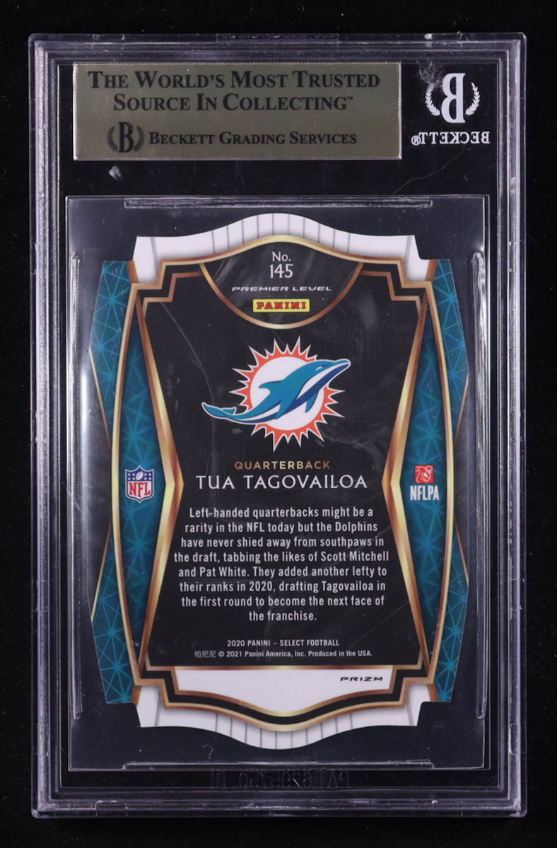 Tua Tagovailoa 2020 Select Prizm Orange Die Cut #145 RC (BGS 9.5) at PristineAuction.com Tua Tagovailoa 2020 Select Prizm Orange Die Cut #145 RC (BGS 9.5) at PristineAuction.com
