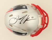 Julian Edelman Signed Patriots Speed Mini Helmet (JSA) at PristineAuction.com