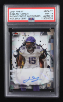 Dallas Turner 2024 Finest Rookie Autographs #RFADT RC (PSA 9 | Auto Grade PSA 10) at PristineAuction.com