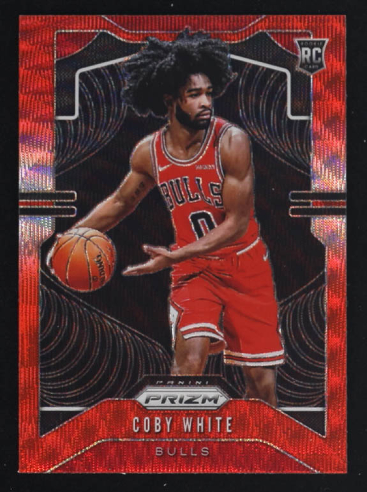 Coby White 2019-20 Panini Prizm Prizms Ruby Wave #253 RC