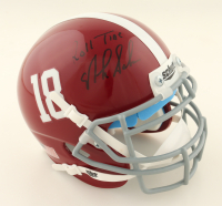 Nick Saban Signed Alabama Crimson Tide Mini Helmet Inscribed "Roll Tide" (PSA) at PristineAuction.com
