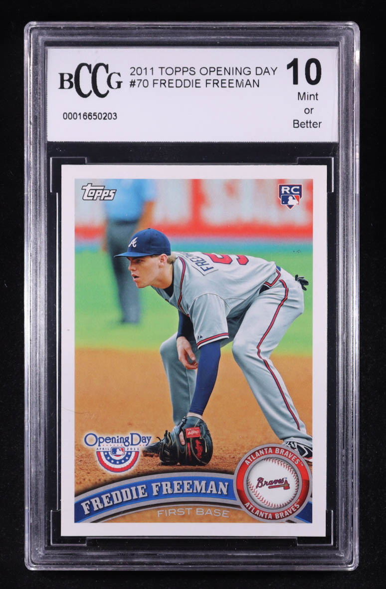 Freddie Freeman 2011 Topps Opening Day #70 RC (BCCG 10) at PristineAuction.com Freddie Freeman 2011 Topps Opening Day #70 RC (BCCG 10) at PristineAuction.com
