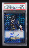 Nolan Cromwell 2024 Finest Flashback Autographs Blue Geometric Refractors #FBANC #53/99 (PSA 9 | Auto Grade PSA 10) at PristineAuction.com
