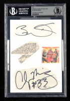 Shaquille O'Neal, Dwayne Wade, & Alonzo Mourning Signed Cut (BGS) at PristineAuction.com