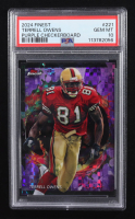 Terrell Owens 2024 Finest Purple Checkerboard Refractors #221 #38/75 (PSA 10) at PristineAuction.com