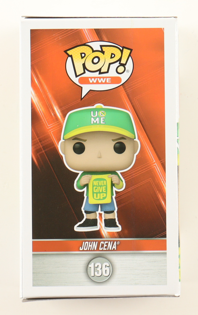 John Cena Signed WWE #136 John Cena Funko Pop! Vinyl Figure (AWM) at PristineAuction.com John Cena Signed WWE #136 John Cena Funko Pop! Vinyl Figure (AWM) at PristineAuction.com