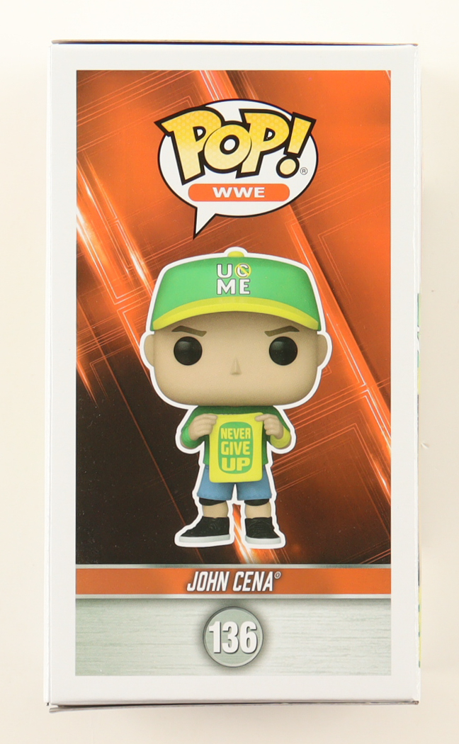 John Cena Signed WWE #136 John Cena Funko Pop! Vinyl Figure (AWM) at PristineAuction.com John Cena Signed WWE #136 John Cena Funko Pop! Vinyl Figure (AWM) at PristineAuction.com