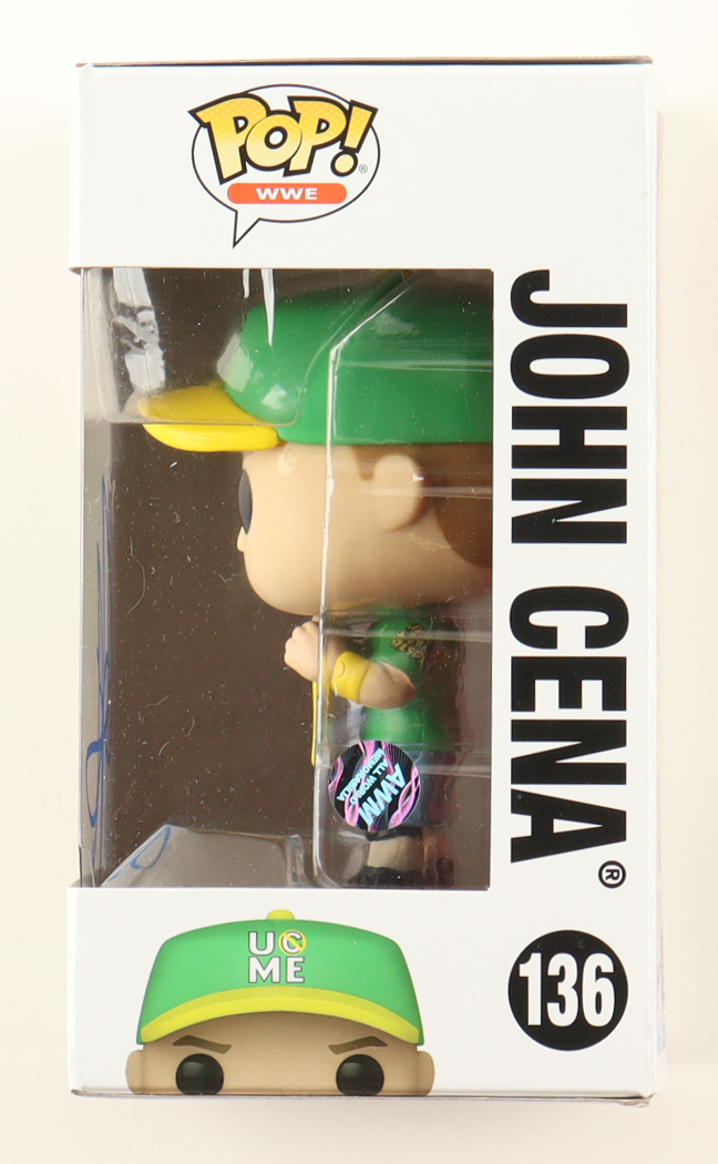 John Cena Signed WWE #136 John Cena Funko Pop! Vinyl Figure (AWM) at PristineAuction.com John Cena Signed WWE #136 John Cena Funko Pop! Vinyl Figure (AWM) at PristineAuction.com