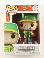 John Cena Signed WWE #136 John Cena Funko Pop! Vinyl Figure (AWM) at PristineAuction.com
