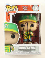 John Cena Signed WWE #136 John Cena Funko Pop! Vinyl Figure (AWM) at PristineAuction.com