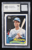 Ken Griffey Jr. 1989 Topps Traded #41T RC With Game Used Jersey (BCCG 10) at PristineAuction.com