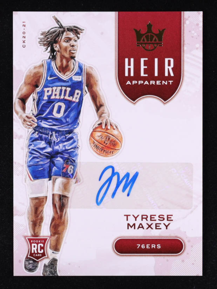 Tyrese Maxey 2020-21 Court Kings Heir Apparent Autographs #5 #58/99