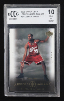 Lebron James 2003 Upper Deck Lebron James Box Set #27 (BCCG 10) at PristineAuction.com