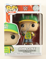 John Cena Signed WWE #136 John Cena Funko Pop! Vinyl Figure (AWM) at PristineAuction.com
