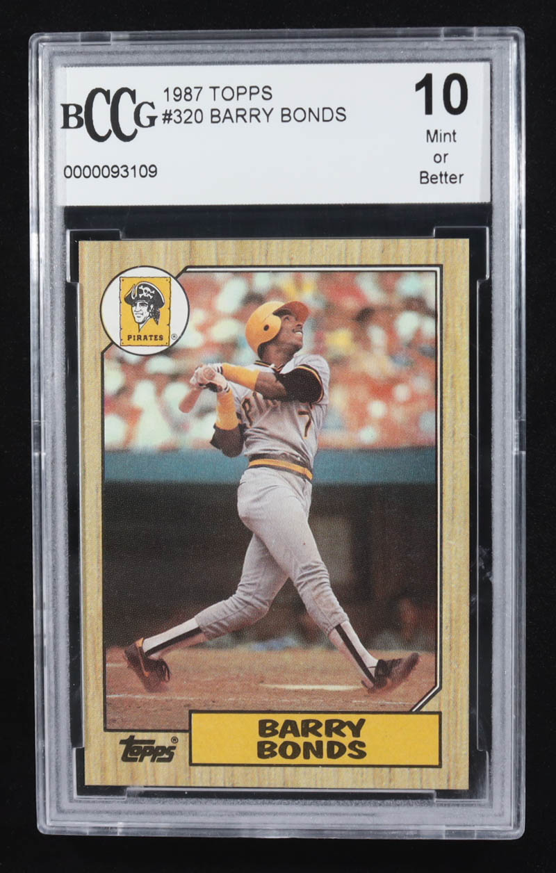 Barry Bonds 1987 Topps #320 RC (BCCG 10) at PristineAuction.com Barry Bonds 1987 Topps #320 RC (BCCG 10) at PristineAuction.com