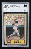 Barry Bonds 1987 Topps #320 RC (BCCG 10) at PristineAuction.com