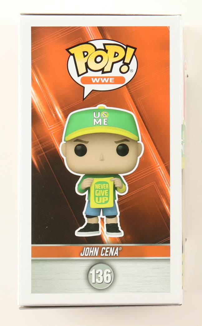 John Cena Signed WWE #136 John Cena Funko Pop! Vinyl Figure (AWM) at PristineAuction.com John Cena Signed WWE #136 John Cena Funko Pop! Vinyl Figure (AWM) at PristineAuction.com
