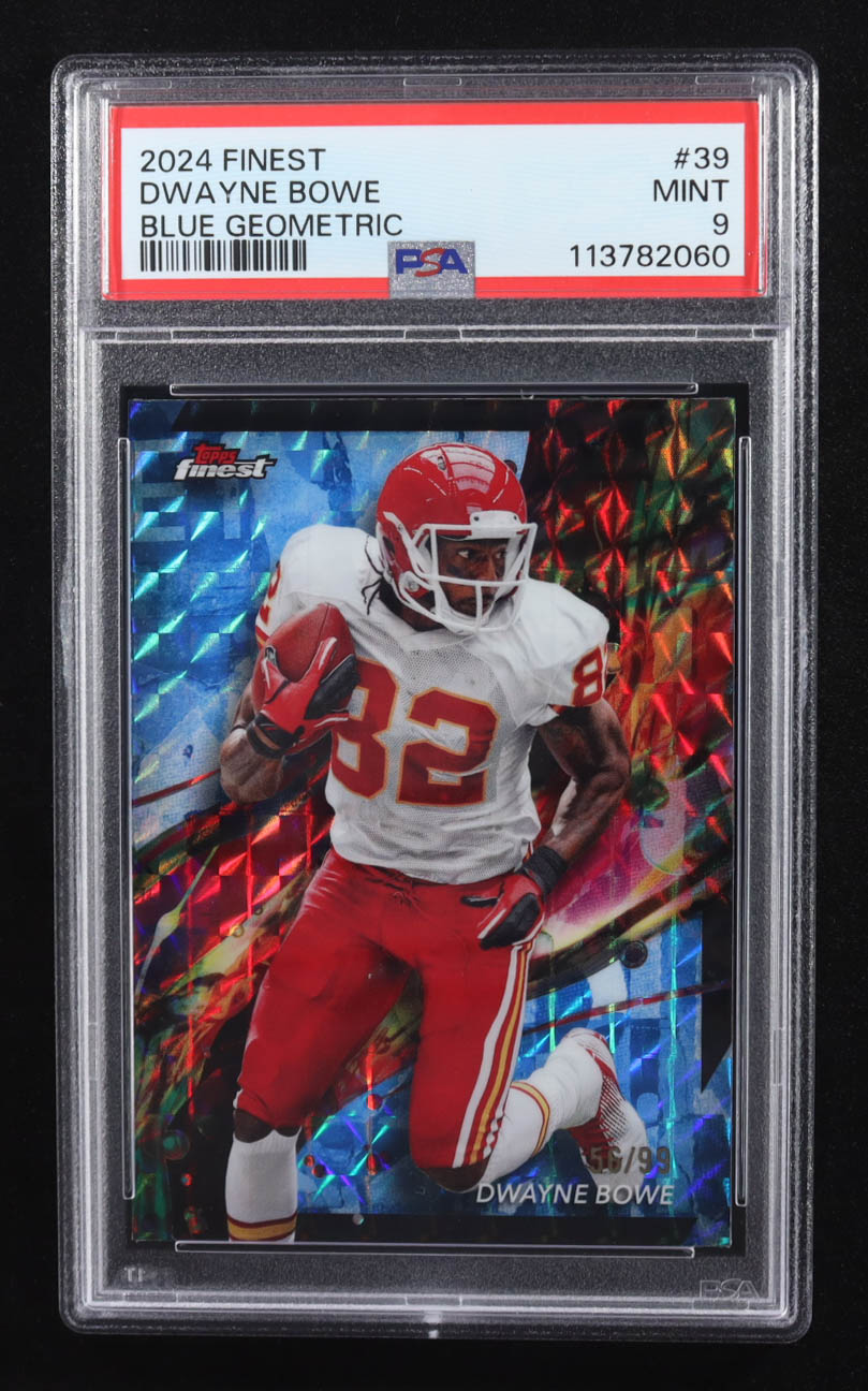 Dwayne Bowe 2024 Finest Blue Checkerboard Refractors #39 #56/99 (PSA 9) at PristineAuction.com Dwayne Bowe 2024 Finest Blue Checkerboard Refractors #39 #56/99 (PSA 9) at PristineAuction.com