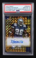 Darren Woodson 2024 Finest Flashback Autographs Gold Geometric Refractors #FBADW #26/50 (PSA 10 | Auto Grade PSA 10) at PristineAuction.com