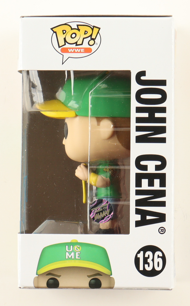 John Cena Signed WWE #136 John Cena Funko Pop! Vinyl Figure (AWM) at PristineAuction.com John Cena Signed WWE #136 John Cena Funko Pop! Vinyl Figure (AWM) at PristineAuction.com