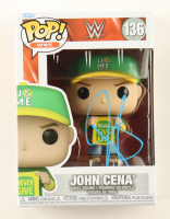 John Cena Signed WWE #136 John Cena Funko Pop! Vinyl Figure (AWM) at PristineAuction.com