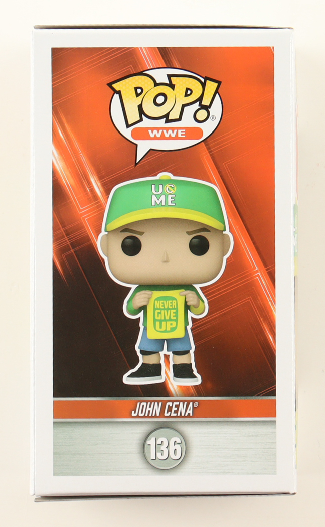 John Cena Signed WWE #136 John Cena Funko Pop! Vinyl Figure (AWM) at PristineAuction.com John Cena Signed WWE #136 John Cena Funko Pop! Vinyl Figure (AWM) at PristineAuction.com