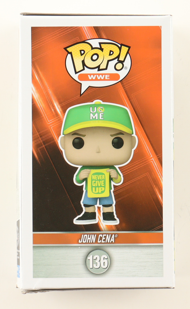 John Cena Signed WWE #136 John Cena Funko Pop! Vinyl Figure (AWM) at PristineAuction.com John Cena Signed WWE #136 John Cena Funko Pop! Vinyl Figure (AWM) at PristineAuction.com