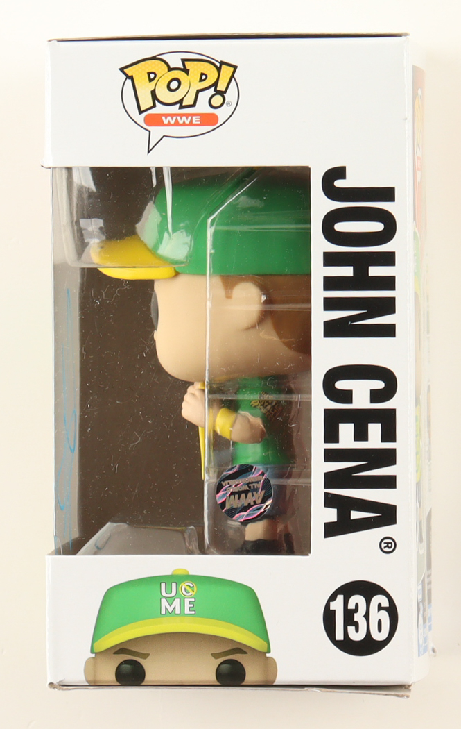 John Cena Signed WWE #136 John Cena Funko Pop! Vinyl Figure (AWM) at PristineAuction.com John Cena Signed WWE #136 John Cena Funko Pop! Vinyl Figure (AWM) at PristineAuction.com