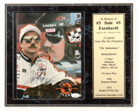 Dale Earnhardt Sr. Signed Custom Photo Display Plaque (JSA) at PristineAuction.com