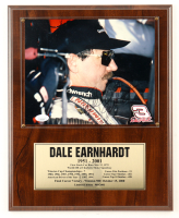 Dale Earnhardt Sr. Signed Custom Photo Display Plaque (JSA) at PristineAuction.com