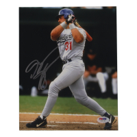Mike Piazza Signed Dodgers 8x10 Photo (PSA) at PristineAuction.com