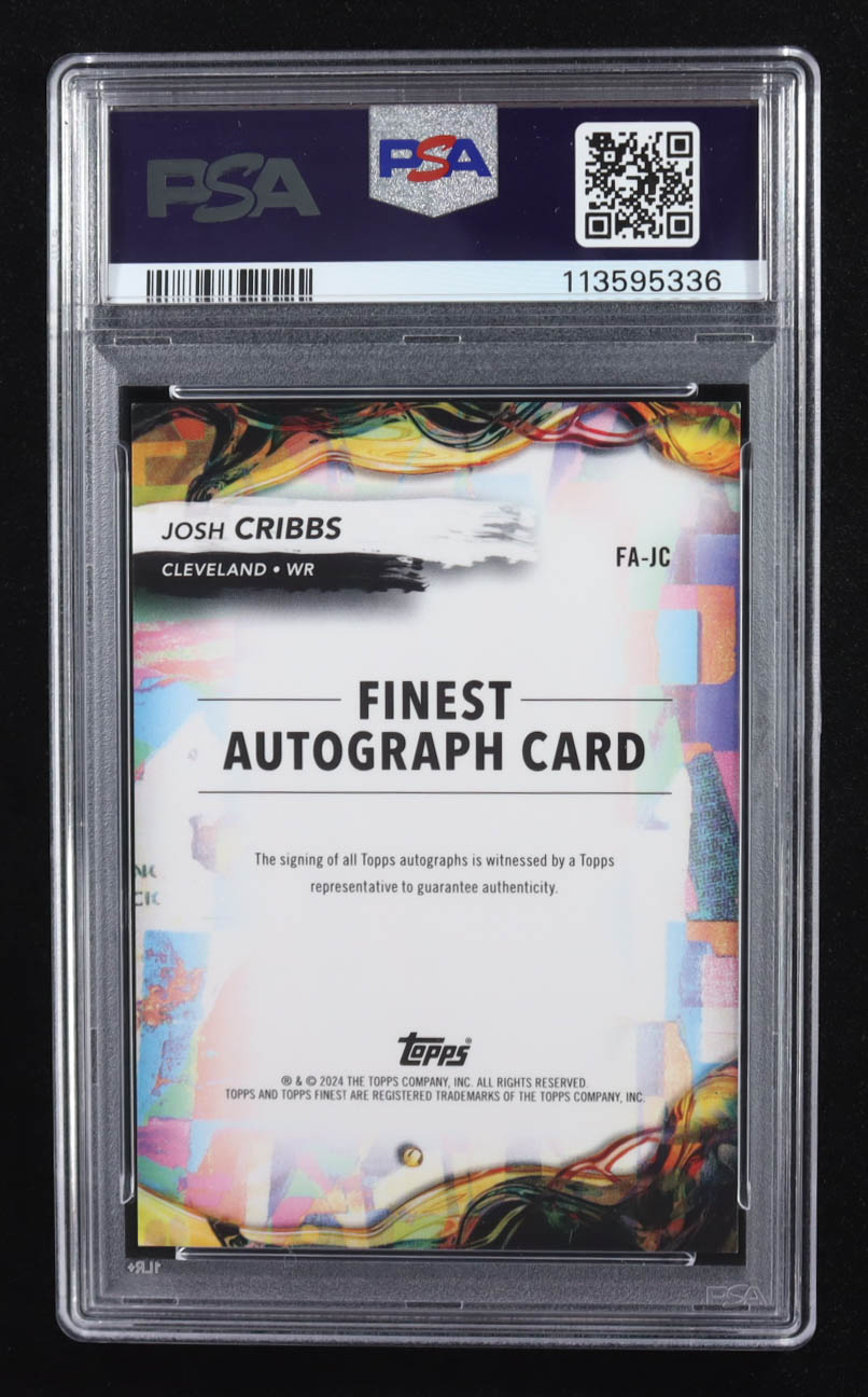 Josh Cribbs 2024 Finest Autographs Black Refractors #FAJC #13/25 (PSA 9 | Auto Grade PSA 10) at PristineAuction.com Josh Cribbs 2024 Finest Autographs Black Refractors #FAJC #13/25 (PSA 9 | Auto Grade PSA 10) at PristineAuction.com