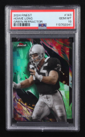 Howie Long 2024 Finest Green Refractors #143 #07/35 (PSA 10) at PristineAuction.com