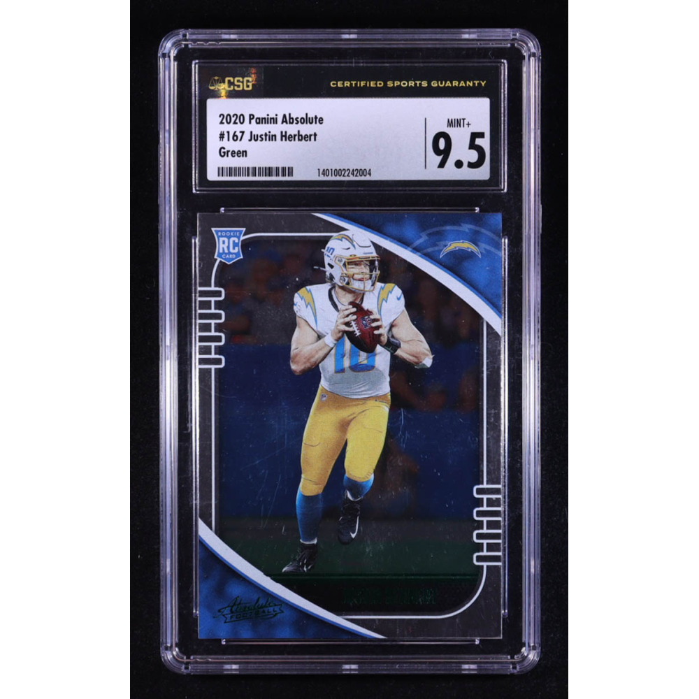 Justin Herbert 2020 Absolute #167 RC (CSG 9.5) at PristineAuction.com Justin Herbert 2020 Absolute #167 RC (CSG 9.5) at PristineAuction.com