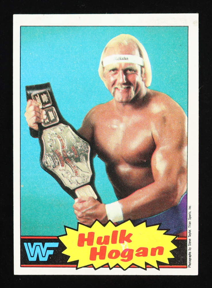 Hulk Hogan 1985 Topps WWF #16 RC at PristineAuction.com Hulk Hogan 1985 Topps WWF #16 RC at PristineAuction.com