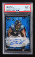 Tony Boselli 2024 Finest Autographs Blue Geometric Refractors #FATB #18/99 (PSA 9 | Auto Grade PSA 8) at PristineAuction.com