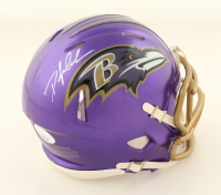 Odafe Jayson Oweh Signed Ravens Speed Flash Alternate Mini Helmet (JSA) at PristineAuction.com