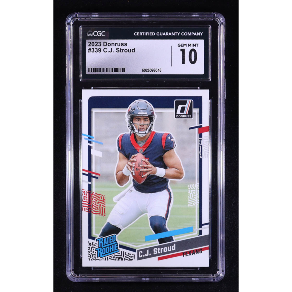 CJ Stroud 2023 Donruss #339 RR RC (CGC 10) at PristineAuction.com CJ Stroud 2023 Donruss #339 RR RC (CGC 10) at PristineAuction.com