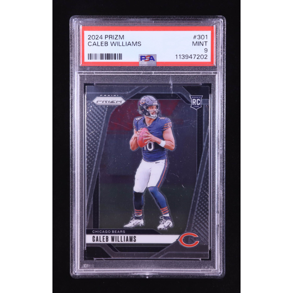 Caleb Williams 2024 Panini Prizm #301 RC (PSA 9) at PristineAuction.com Caleb Williams 2024 Panini Prizm #301 RC (PSA 9) at PristineAuction.com