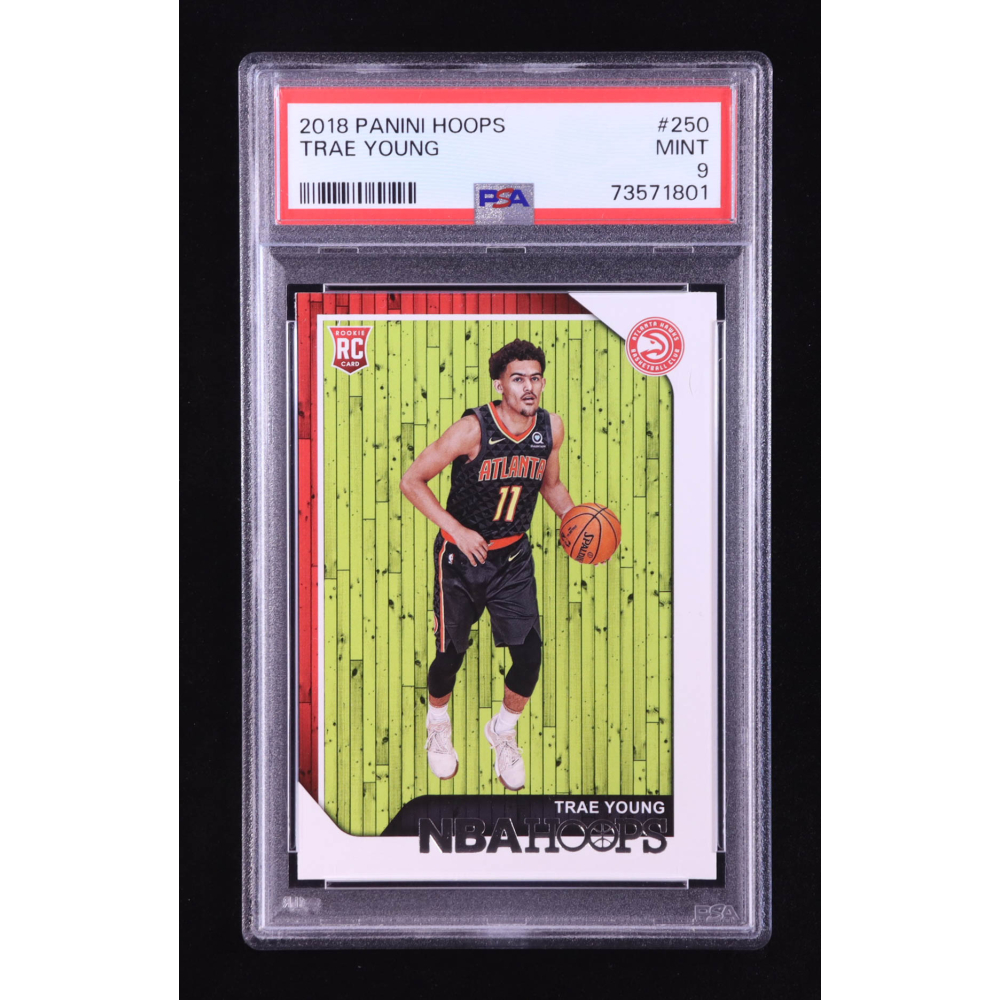Trae Young 2018 Hoops #250 RC (PSA 9) at PristineAuction.com