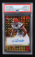 Joe Thomas 2024 Finest Flashback Autographs Gold Geometric Refractors #FBAJTH #18/50 (PSA 10 | Auto Grade PSA 10) at PristineAuction.com