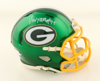 Devonte Wyatt Signed Packers Flash Alternate Speed Mini Helmet (JSA) at PristineAuction.com