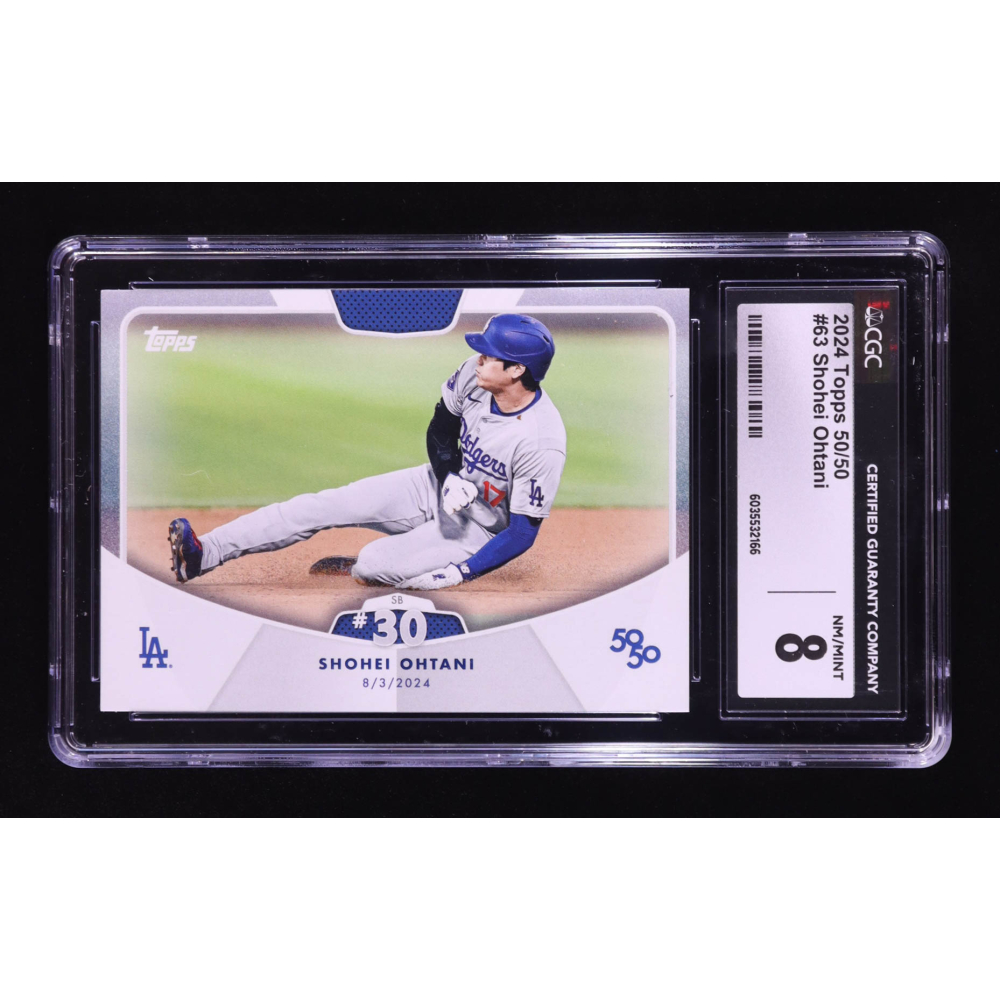 Shohei Ohtani 2024 Topps 50/50 #63 (CGC 8) at PristineAuction.com
