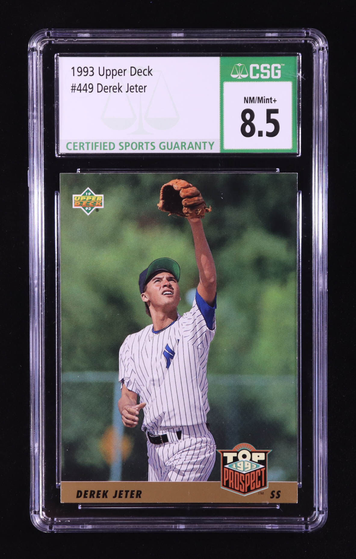 Derek Jeter 1993 Upper Deck #449 RC (CSG 8.5) at PristineAuction.com Derek Jeter 1993 Upper Deck #449 RC (CSG 8.5) at PristineAuction.com